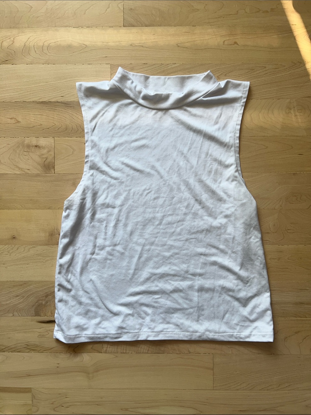 Ardene White Mock Neck Sleeveless Tank